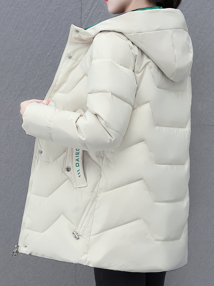 Lune London | Long Casual Women's Down Jacket with Hood