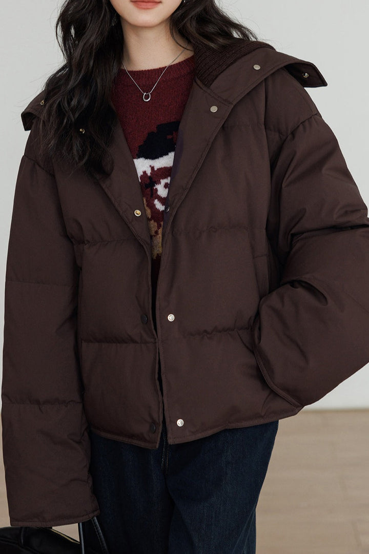 Lune London | Collar White Duck Down Puffer Jacket