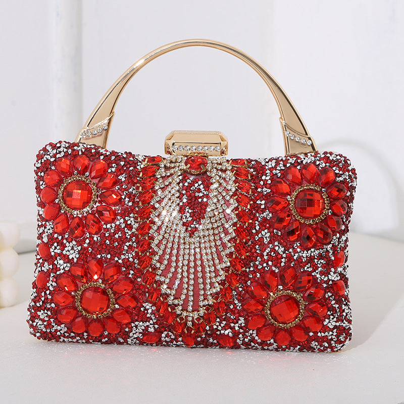 Lune London | Metallic Handcrafted Diamond Inlay Evening Bag