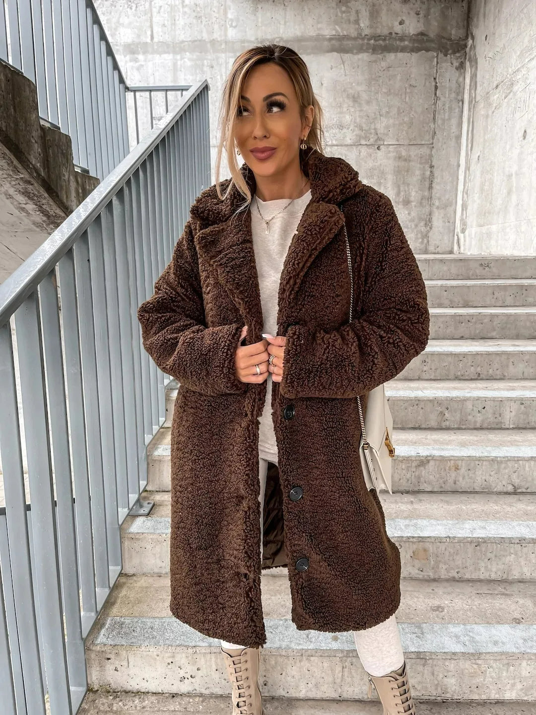 Lune London | Elegant Plush Trench Coat