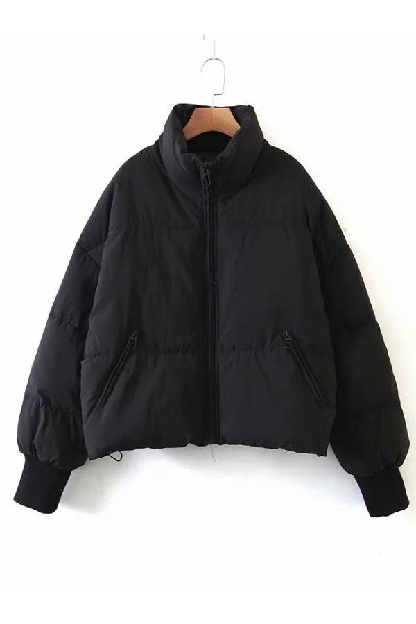 Lune London | Collars Zipper Pocket Thick Warm Cotton Jacket