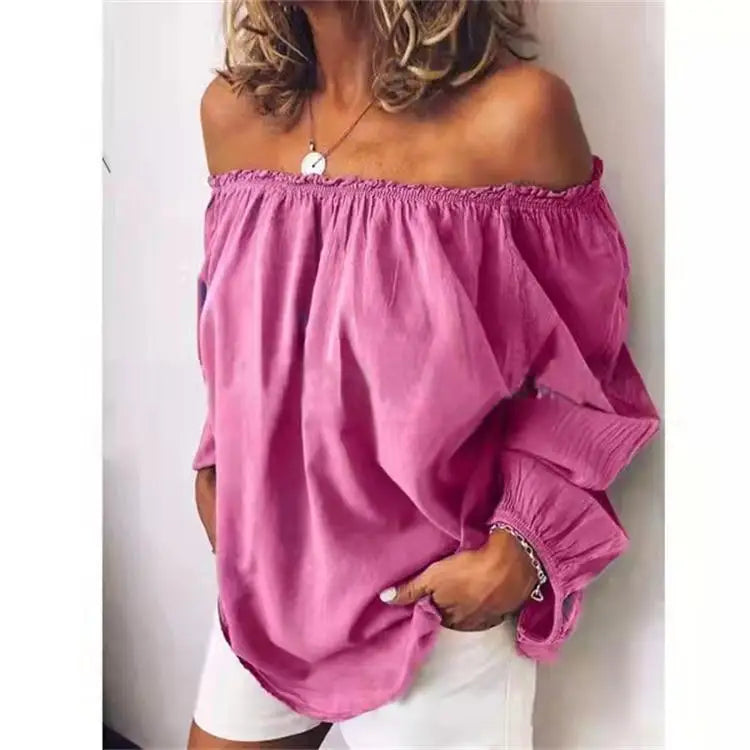 Lune London | Off Shoulder Blouse with Elegant Balloon Sleeves