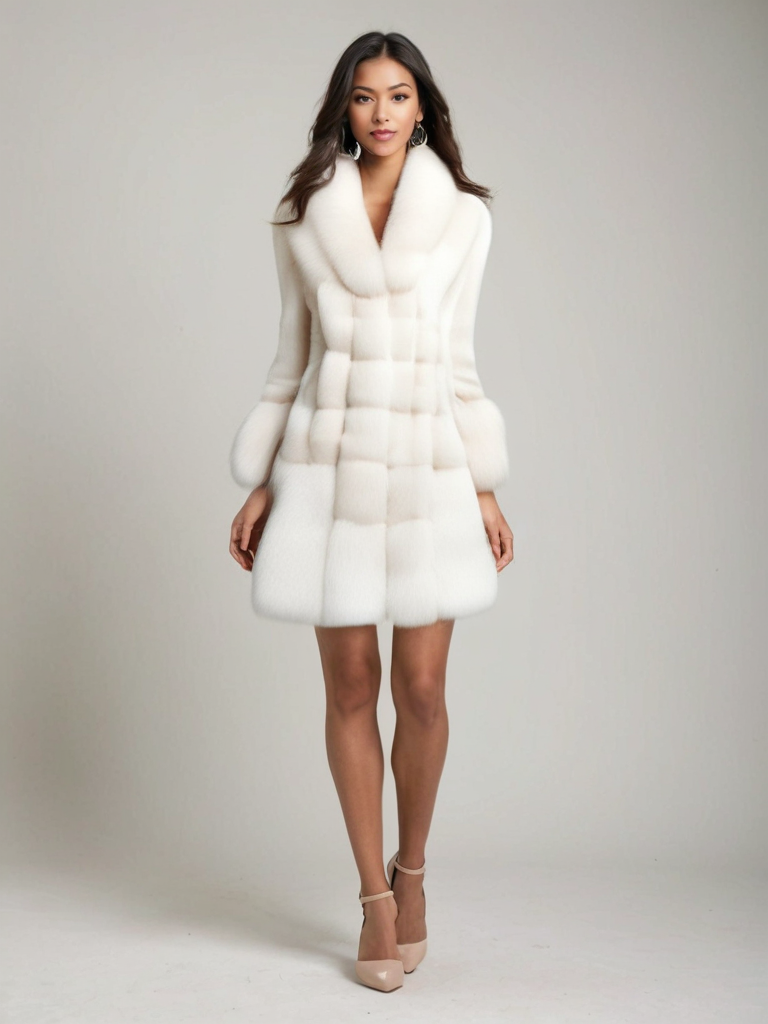 Lune London | Winter Long with Contrast Collar for Women Ideal for The Cold Season