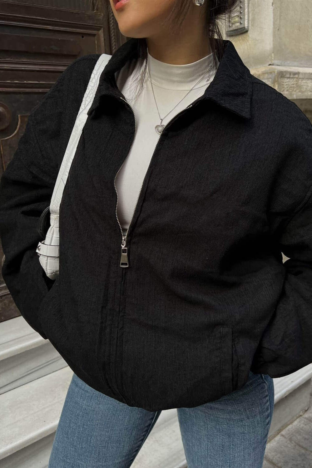Lune London | Stand Collar Sweatshirt Jacket
