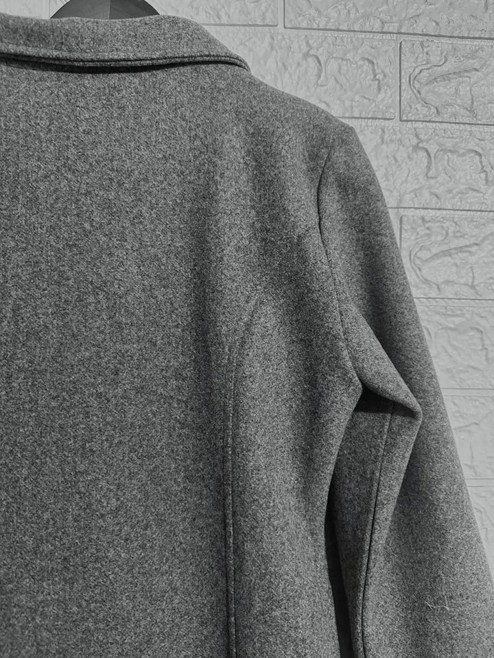 Lune London | Woven Single-Breasted Coat