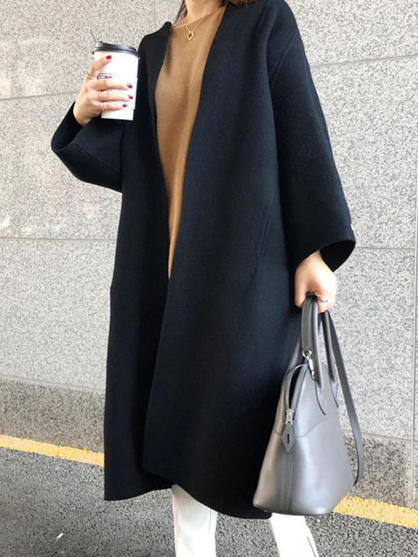 Women’s Long Wool Coat with Elegant Fit & Thermal Insulation | Lune London
