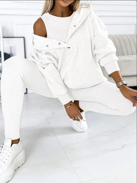 Lune London | 3-piece women's sports set with oversized sweatshirt and slim pants