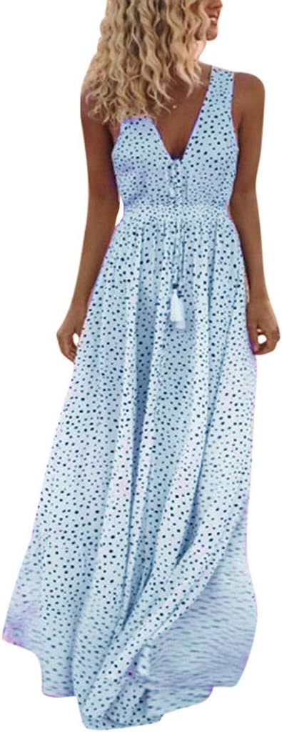 Lune London | Bohemian-Patchwork-Dress with V-neck and A-line In Dots