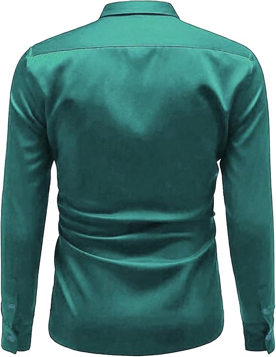 Men's High Gloss Satin Shirt with Modern Cut and Elegant Details Lune London
