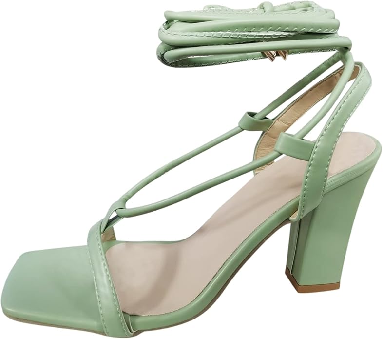 Women High Heels with Elegant Strap Design and Comfortable Block Heel Chic und Stil