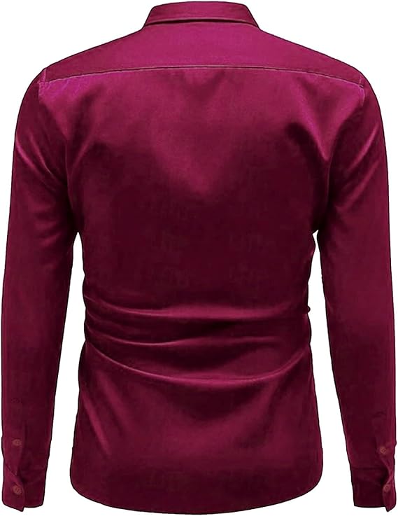 Men's High Gloss Satin Shirt with Modern Cut and Elegant Details Lune London