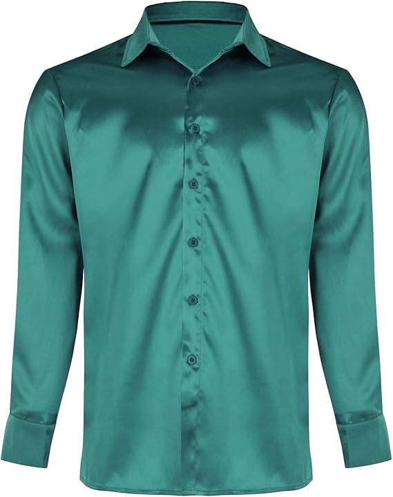 Men's High Gloss Satin Shirt with Modern Cut and Elegant Details Lune London