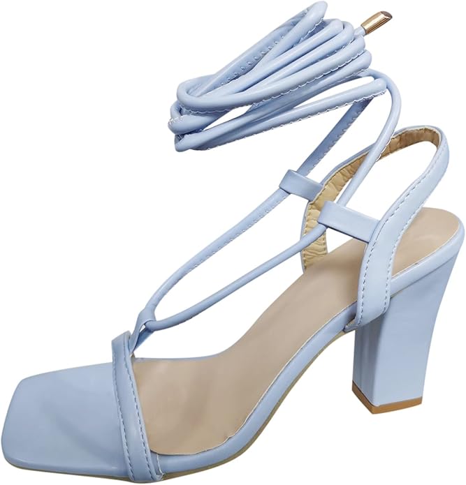 Women High Heels with Elegant Strap Design and Comfortable Block Heel Chic und Stil