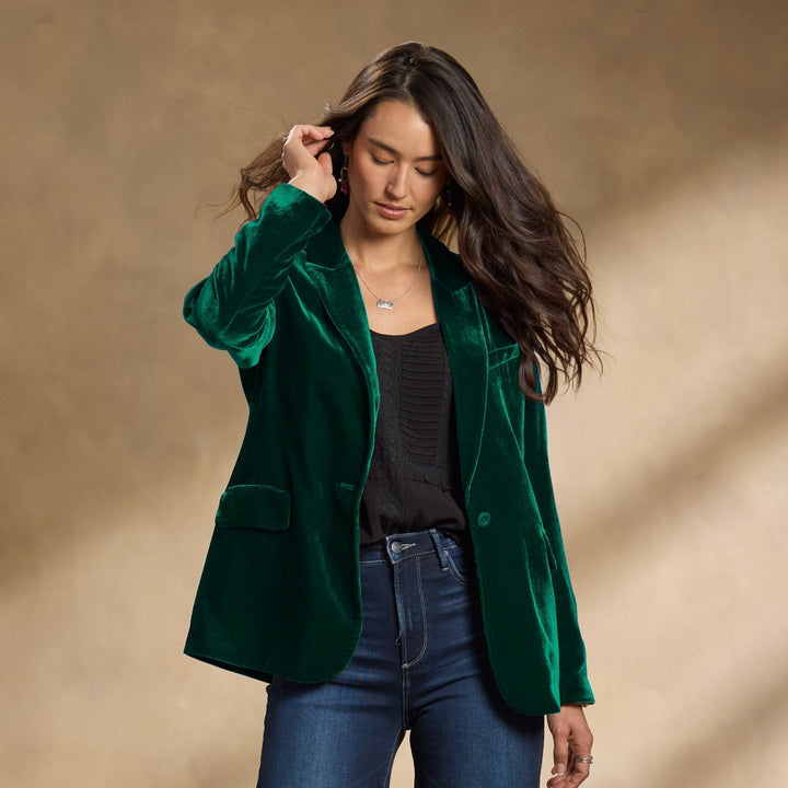 Lune London | Embroidered Velvet Autumn Jacket
