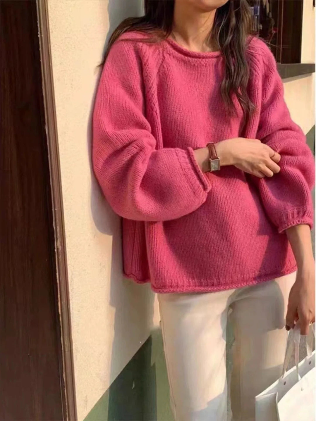 Lune London | Cozy oversized knit sweater for casual comfort