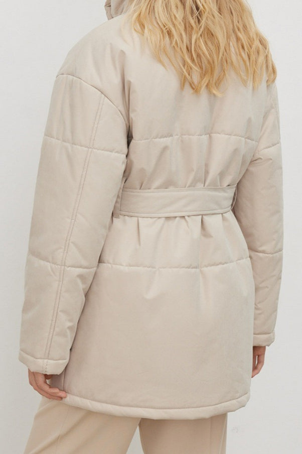 Lune London | Cotton Ties Waist Puffer Jacket