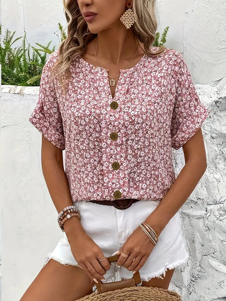 Lune London | Floral Button Blouse