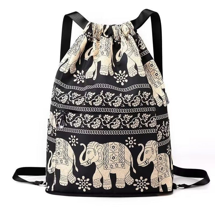Chic und Stil | Foldable Backpack Large Waterproof Backpack for Folding with Drawstring