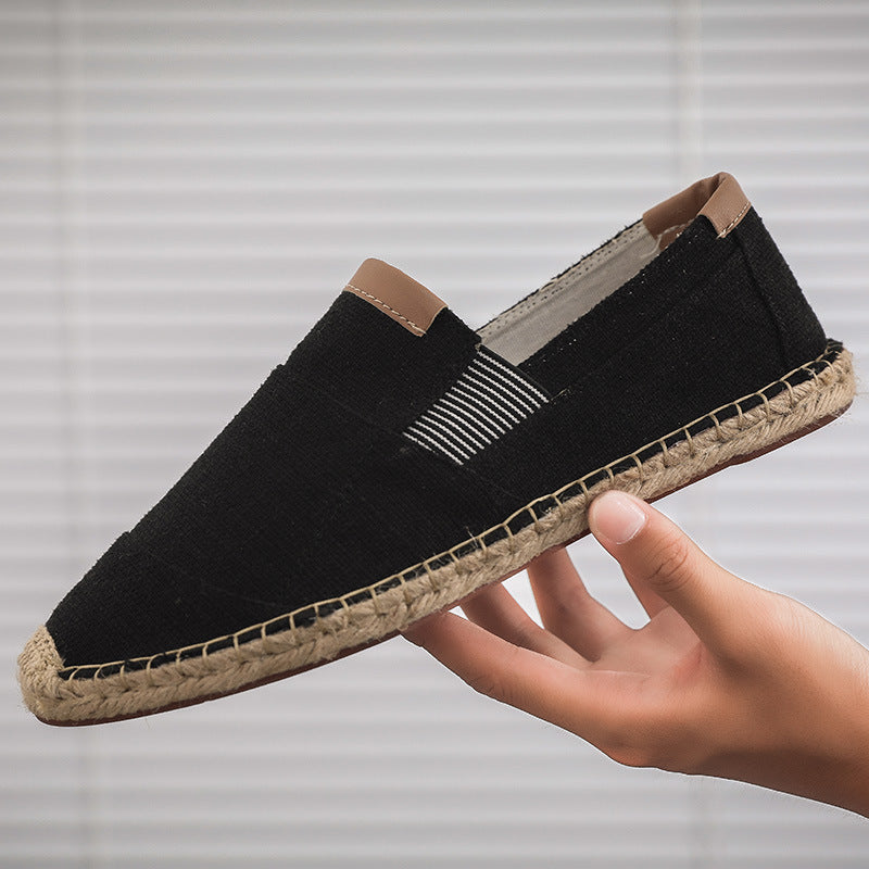 Lune London | Boss Stylish Handmade Canvas Straw Shoes Summer Chic