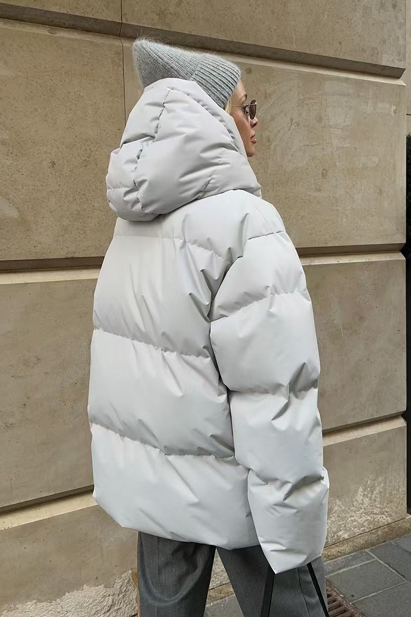 Lune London | Duty Zipper Hooded Puffer Coat