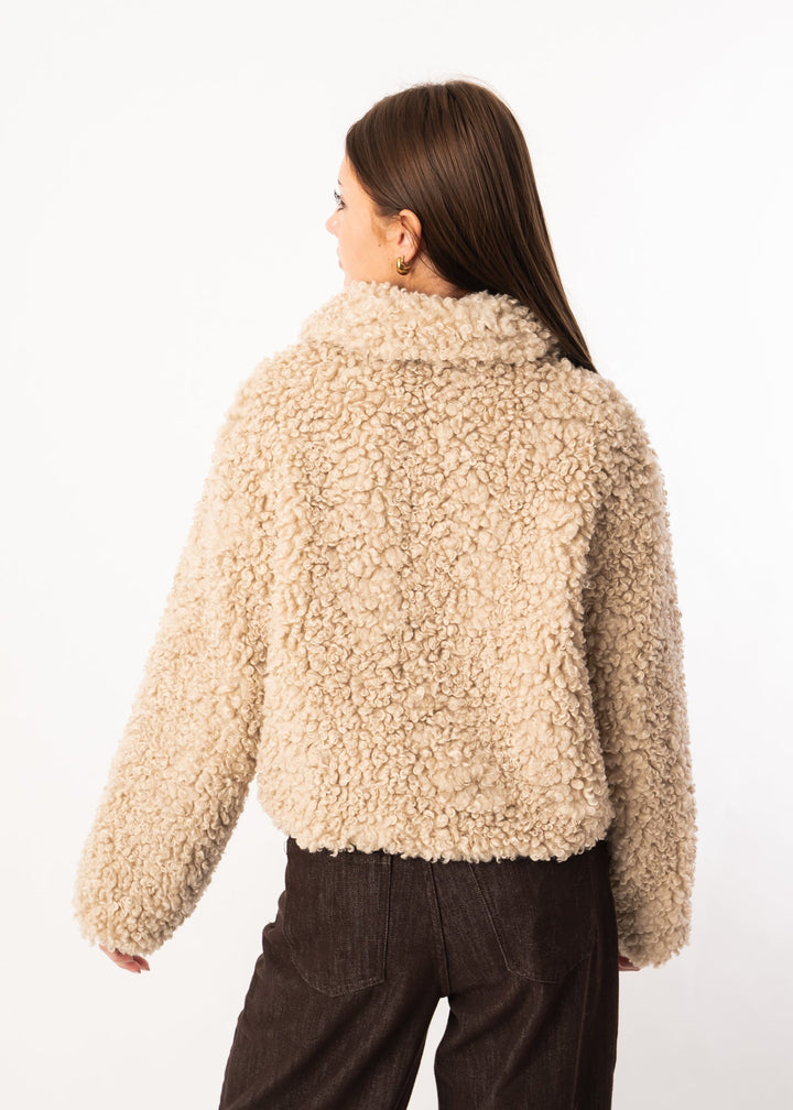 Lune London | Loose-fitting sheepskin jacket with curls
