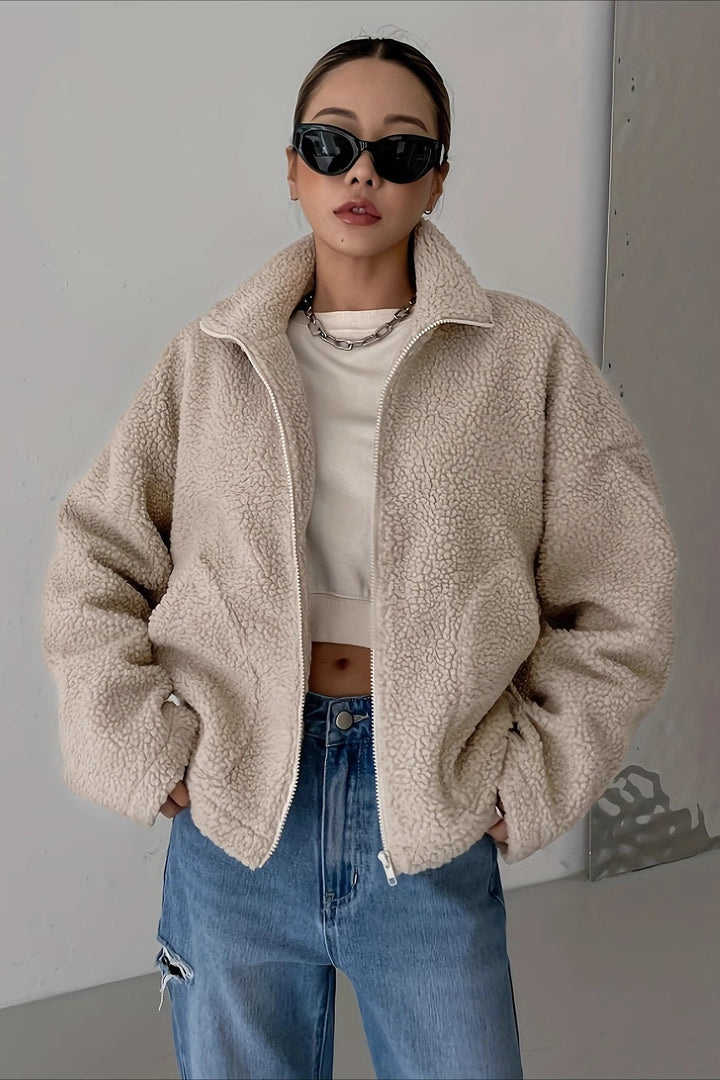 Lune London | High Collar Fleece Jacket