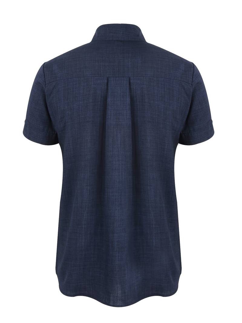 Chic und Stil | Classic Casual Short Sleeve Shirt with Buttons for Men
