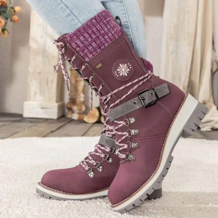 Lune London | Winter boots - Leather - Lace-up closure - Robust non-slip sole - Comfortable fit