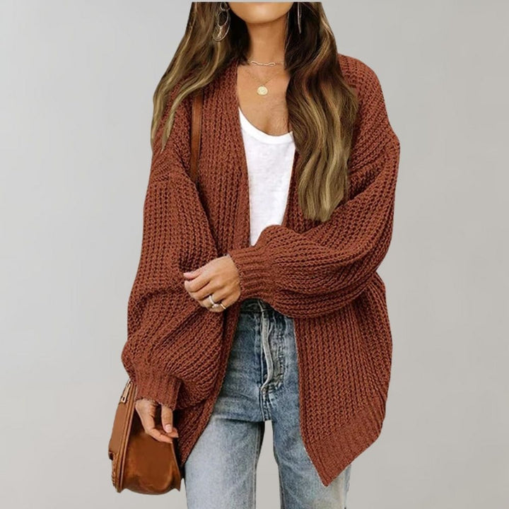 Lune London | Cozy open cardigan with bishop sleeves