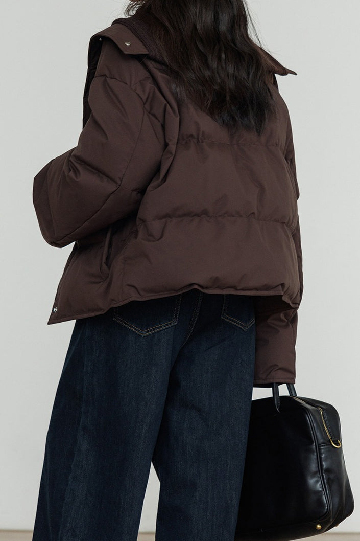 Lune London | Collar White Duck Down Puffer Jacket