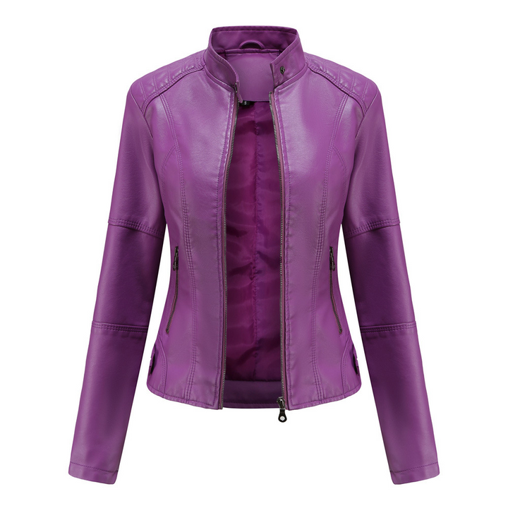 Chic und Stil | Women's Leather Motorcycle Jacket - Style Meets Adventure