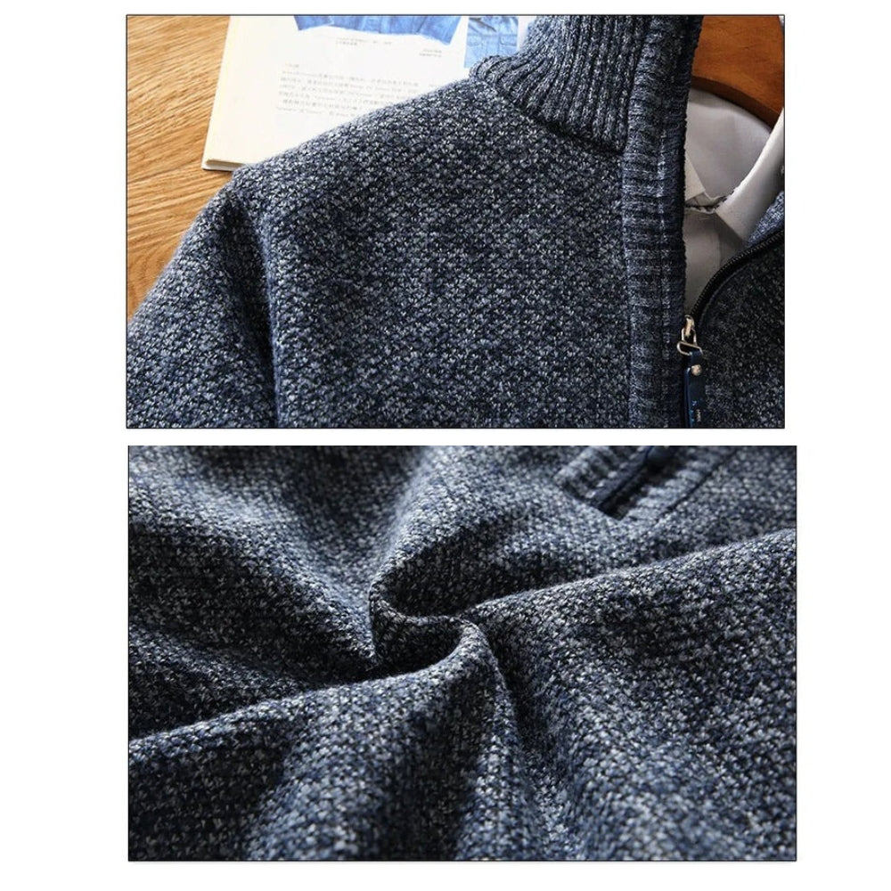 Lune London | Knitted sweater with zipper - Modern casual style for everyday and office