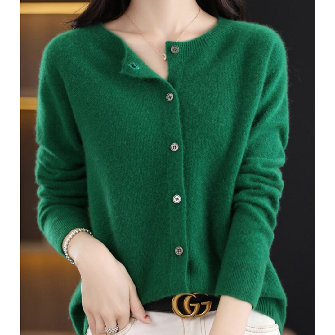 Lune London | Women's Round Neck Cardigan Sweater