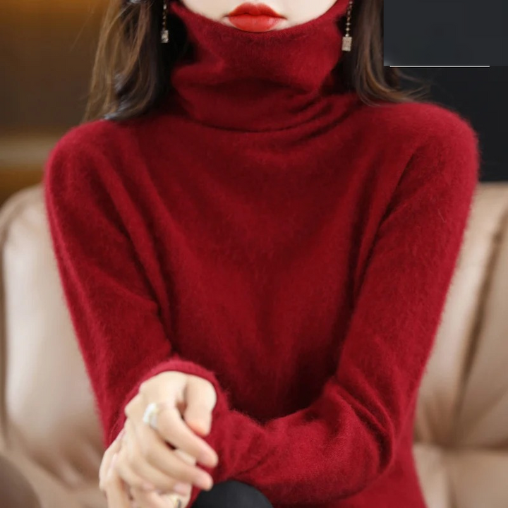 Lune London | Cashmere Pullover Women Soft Turtleneck Sweater Warm & Luxurious Design