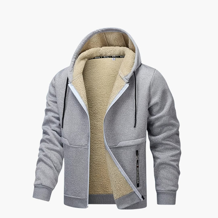 Lune London | Comfortable fleece-lined jacket with hood for men