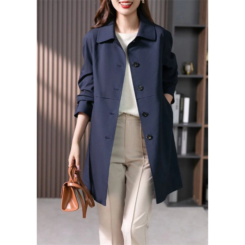 Lune London | Classic Trench Coat Women, Simply Tied, Tailored Women's Coat