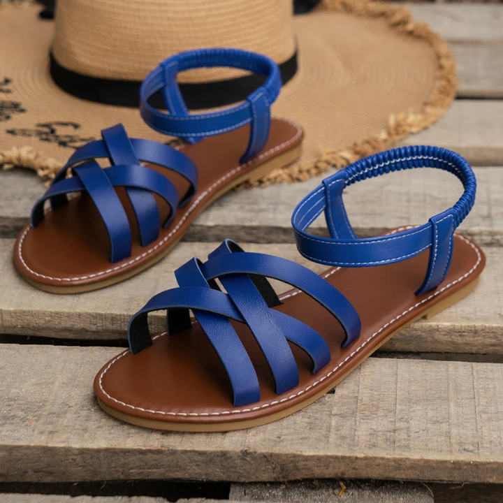 Lune London | Elegant Leather Women's Sandals Flat Shoe