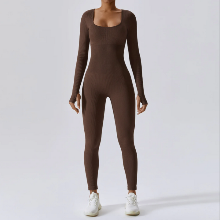 Lune London | Solid Long Sleeve Sports Jumpsuit