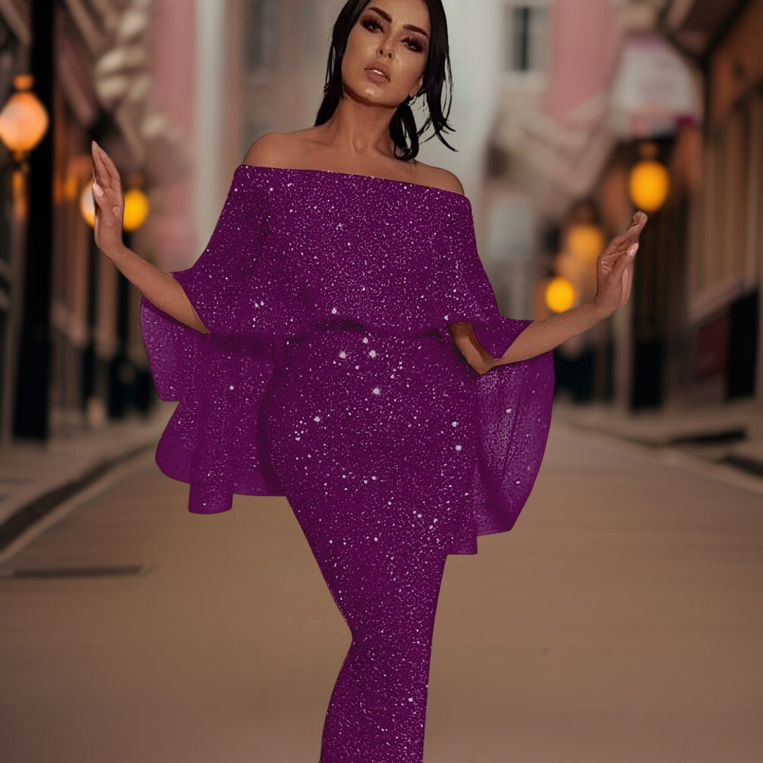 Lune London | Off-Shoulder-Dress with Ruffles