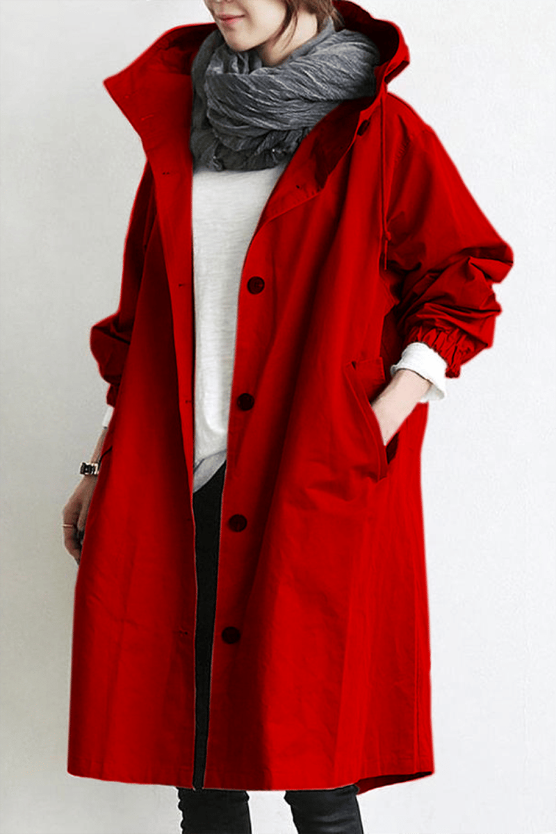 Lune London | Hooded trench coat for women