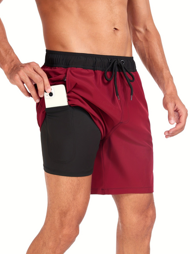 Lune London | Quick-Drying Men's Swim Shorts Double Layer Design