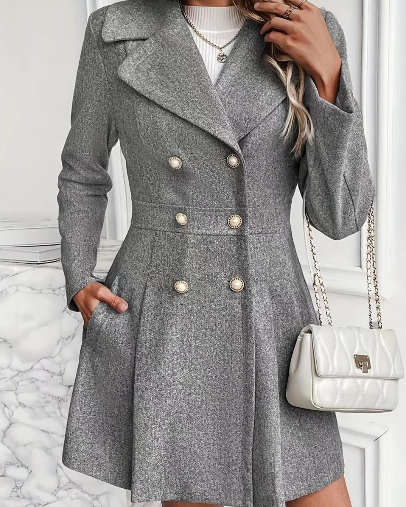 Lune London | Elegant Pleated Wool Coat