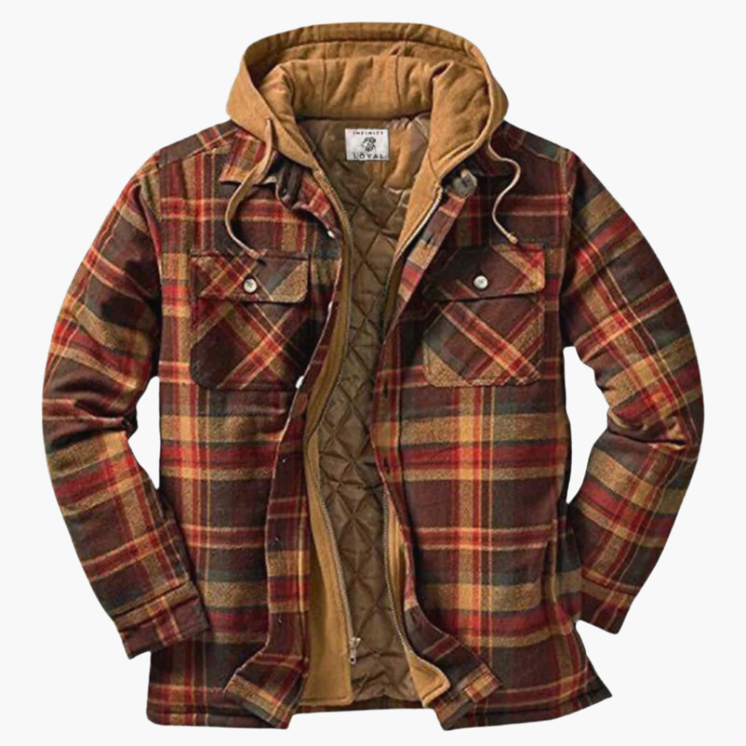 Lune London | Lumberjack style leisure jacket with hood - Timeless & warm for the outdoors and everyday life