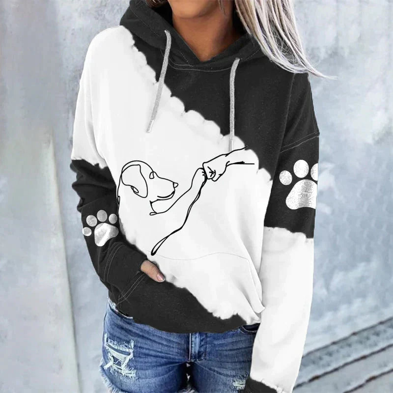 Lune London | Casual trendy hoodie with dog print
