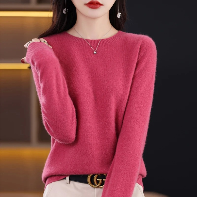 Lune London | Women's Sweater - Cashmere Round Neck Soft Luxury Warm Sweater
