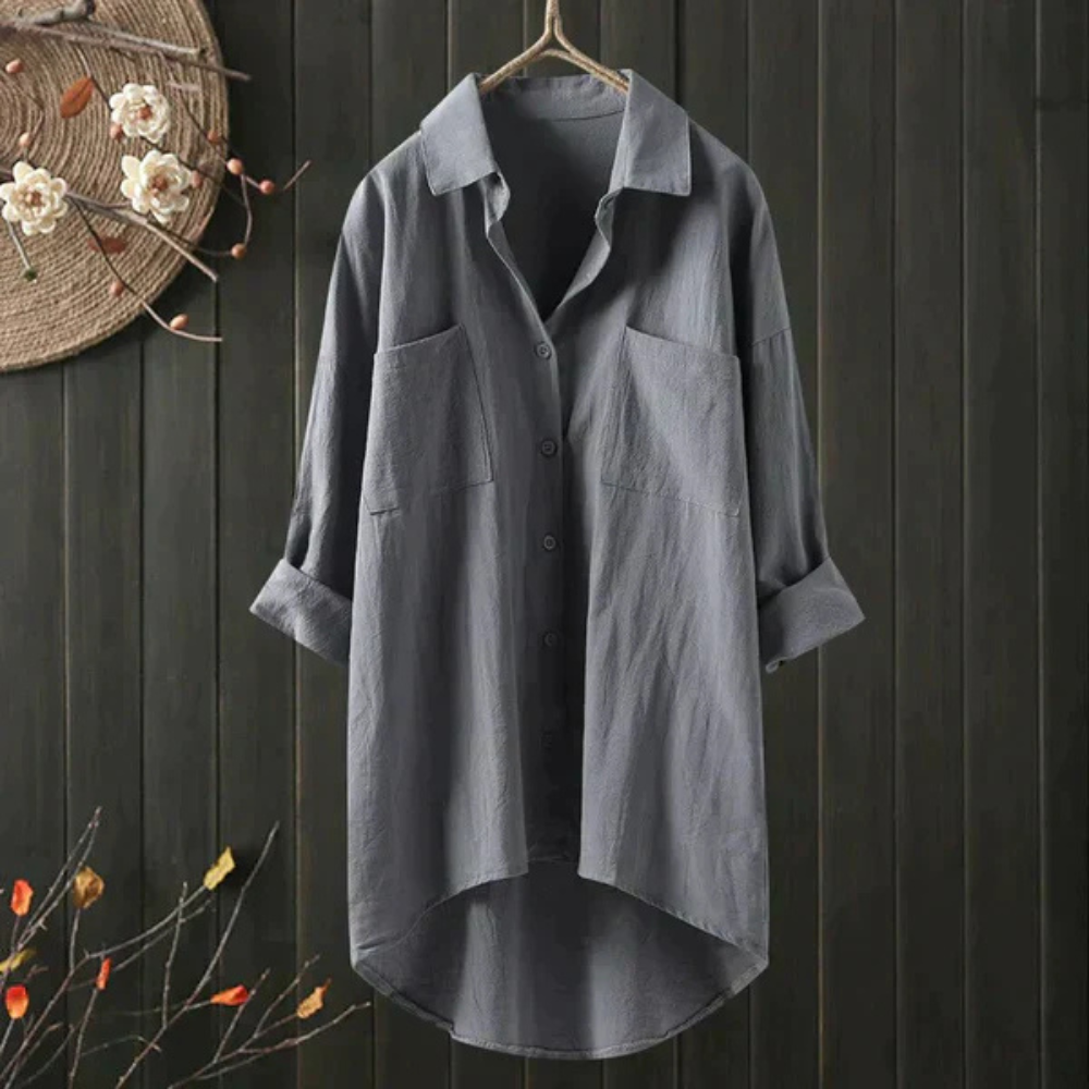 Lune London | Luftige Oversize Bluse Aus Baumwolle