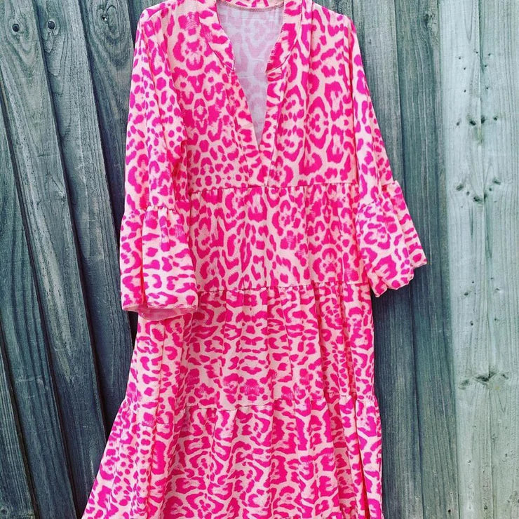 Lune London | Stylish summer dress with leopard pattern