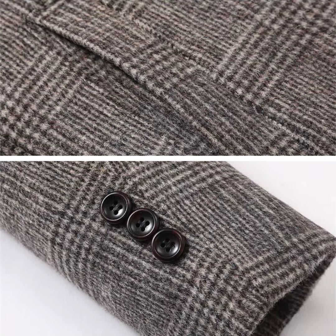 Lune London | Checked Wool Trench Coat