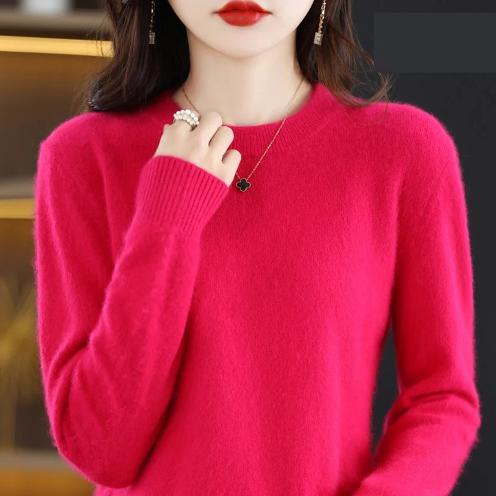 Chic Und Stil | Cashmere Pullover Women Luxurious Round Neck Soft & Fashionable