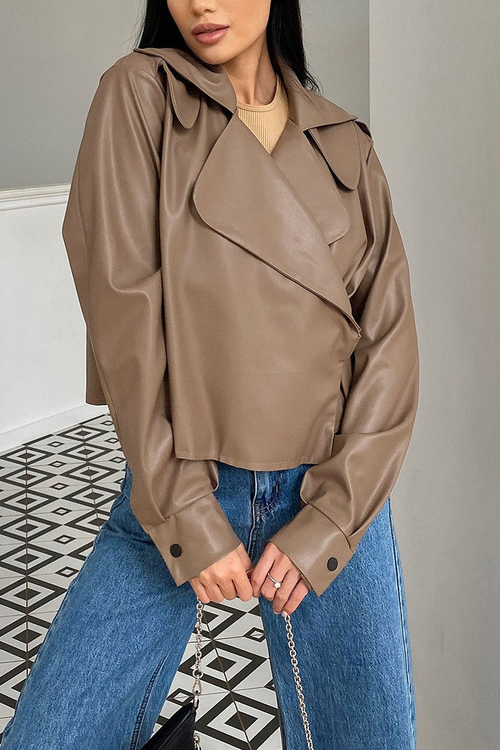 Lune London | Collar Leather Biker Jacket